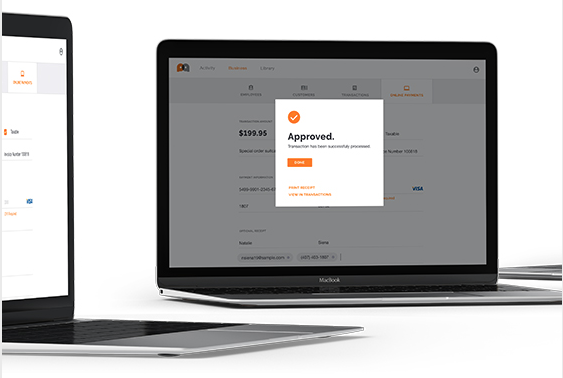 PayAnywhere Online Payment Approved
